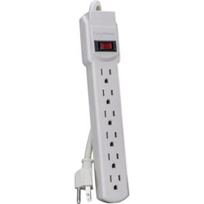 6 Outlet Power Strip 3' Cord