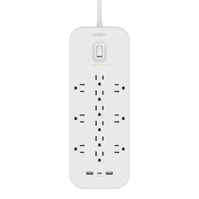 12 OUTLET 6 CORD USB A C