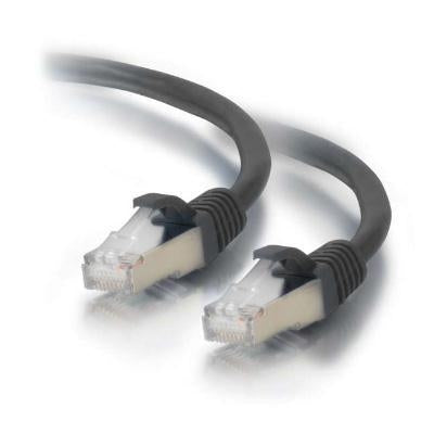 1FT CAT6 STP SNAGLESS PATCH BLK