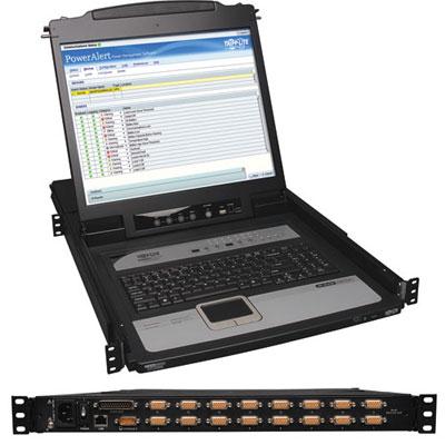 16 Port KVM Switch RM Console