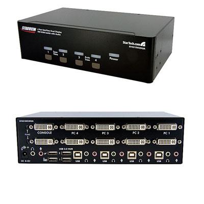 4pt Dual DVI USB KVM Swch TAA