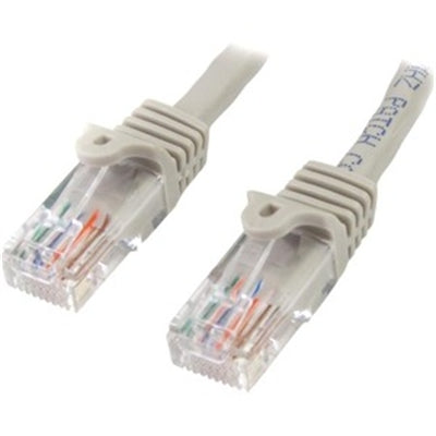 15 ft. Gray Snagless Cat. 5e 350 MHz UTP Patch Cable Startech Category 5e Patch cables are constructed with top quality components.