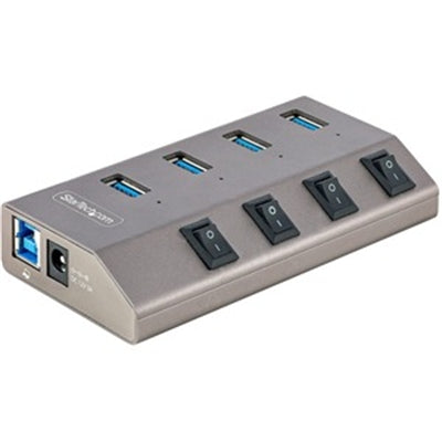 4-pt USB Hub w/On/Off Switches