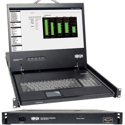 1U KVM Console w 19" LCD