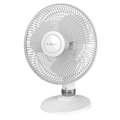 Ventilador de mesa oscilante de 12" blanco