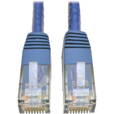 Cat6 Gigabit Molded Patch Cable RJ45 M/M 550MHz 24 AWG Blue 10'