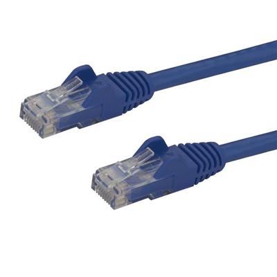 1 ft Blue Cat6 Ethernet Patch Cable with Snagless RJ45 Connectors