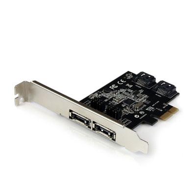 2x PCIe SATA III eSATA Card