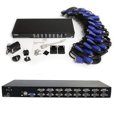 16 pt1U USB KVM Switch Kit TAA