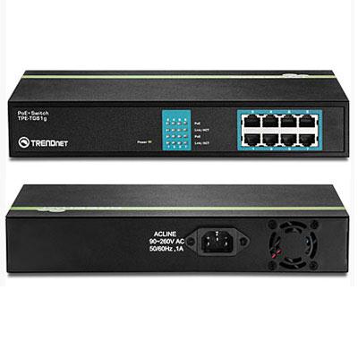 8 Port Gig PoE GREENnet Swtch