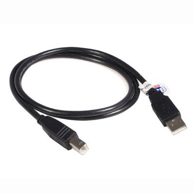 This 3ft USB cable features one USB A male connector and one USB B male connector providing a high quality connection to USB 2.0 peripherals.